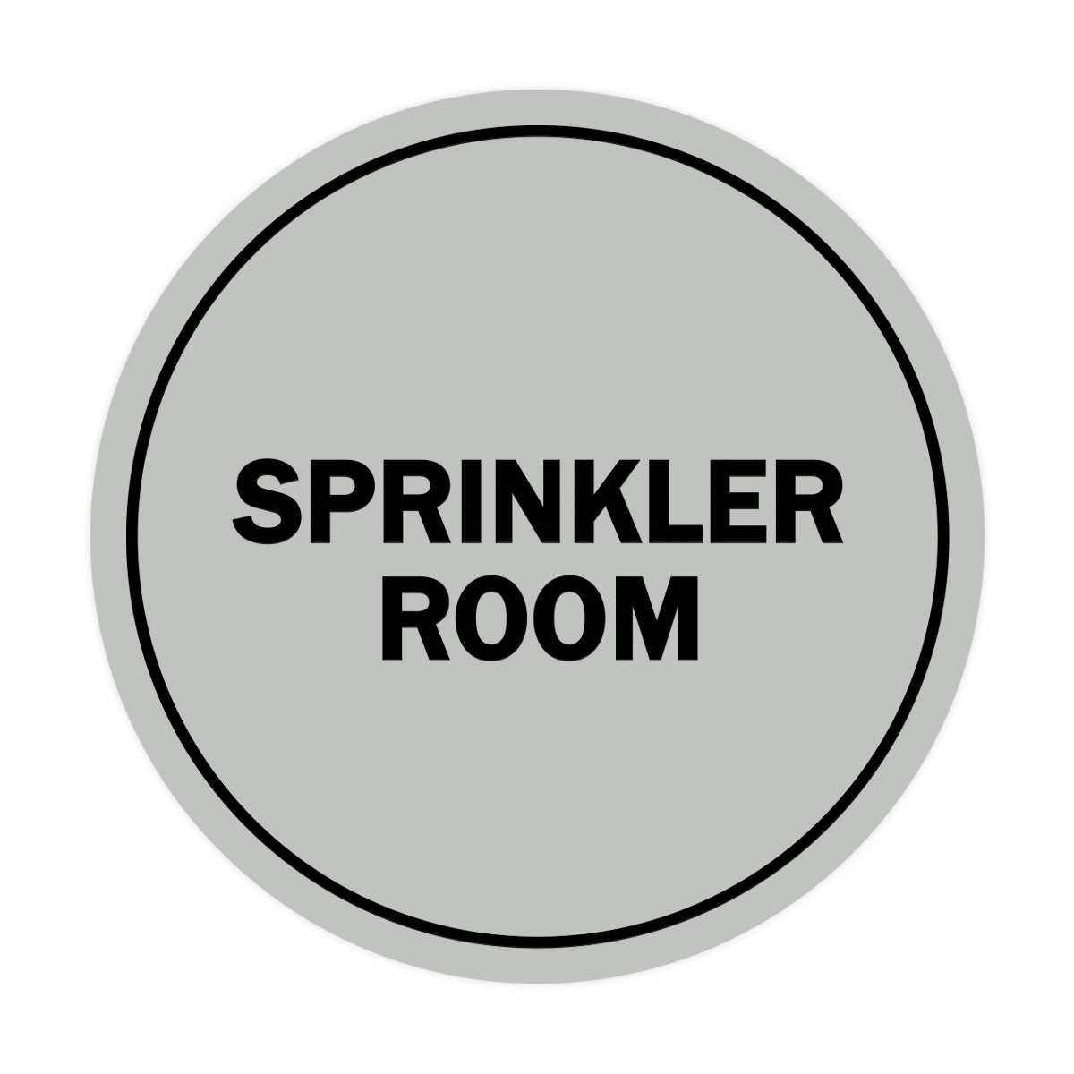 Signs ByLITA Circle Sprinkler Room Sign