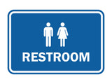 Signs ByLITA Classic Framed Unisex Restroom Sign