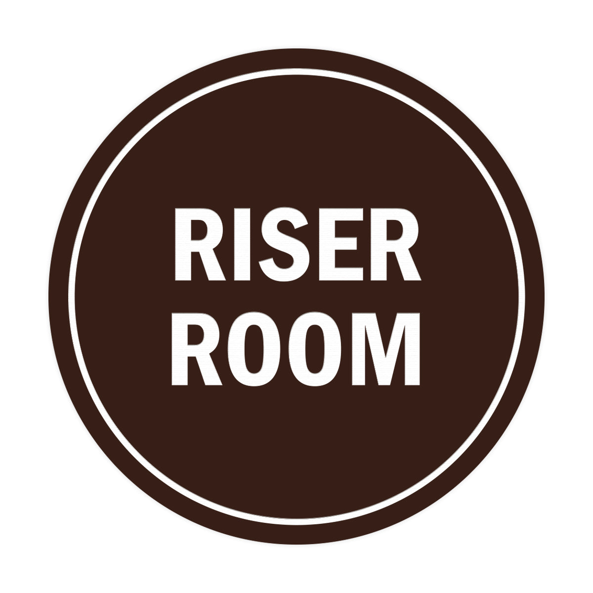 Signs ByLITA Circle Riser Room Sign