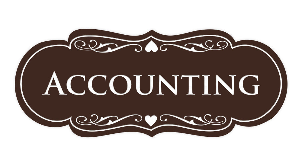 Signs ByLITA Designer Accounting Sign