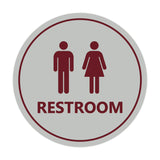 Signs ByLITA Circle Unisex Restroom Sign