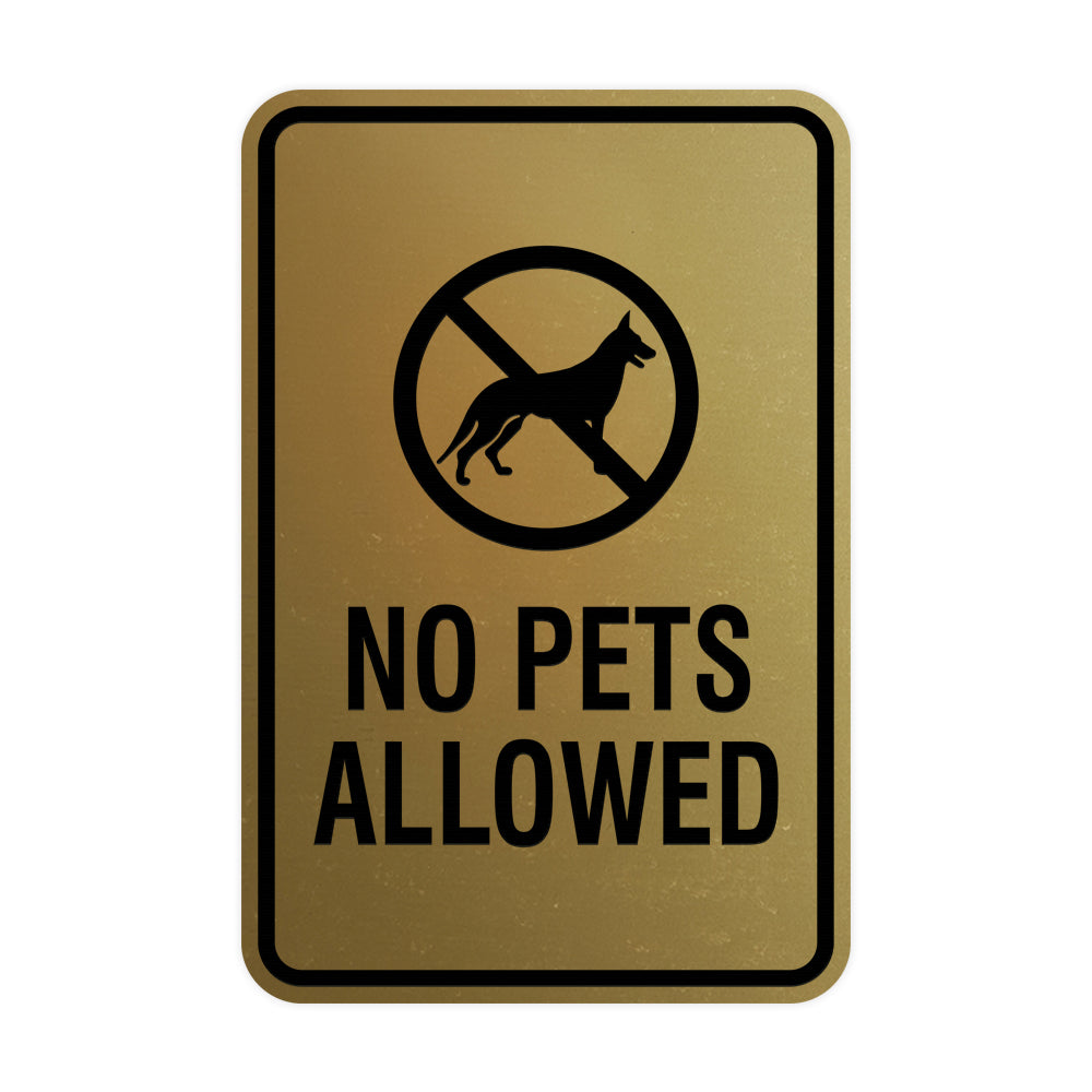 Signs ByLita Classic Framed No Pets Allowed Sign