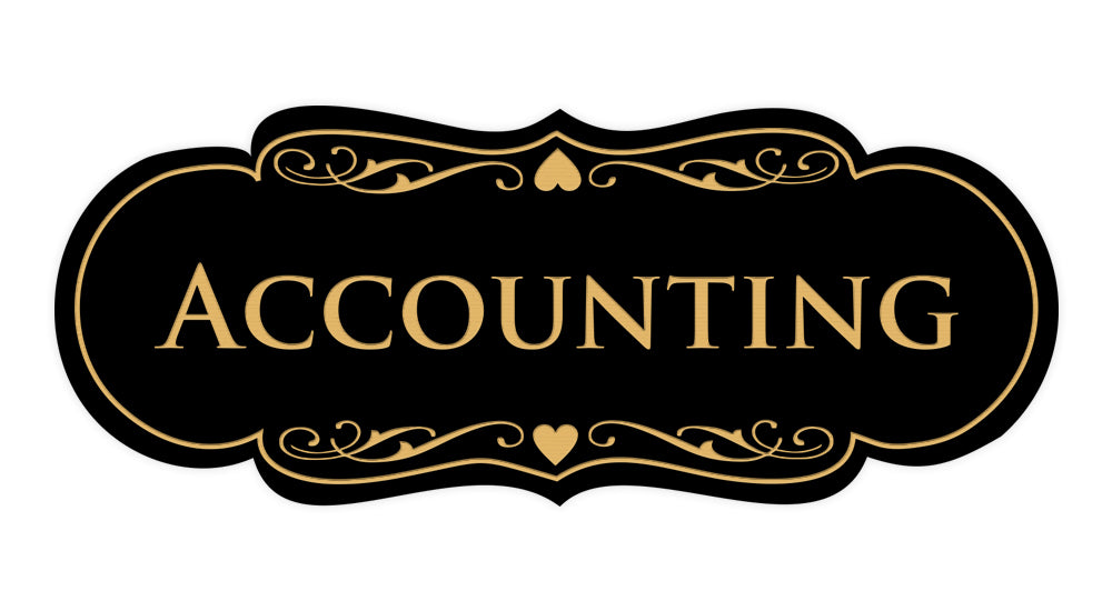 Signs ByLITA Designer Accounting Sign