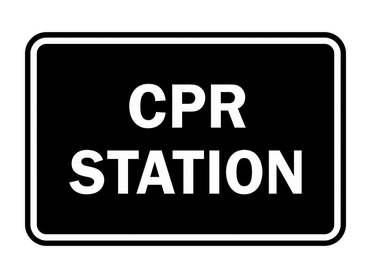 Signs ByLITA Classic CPR Station Sign