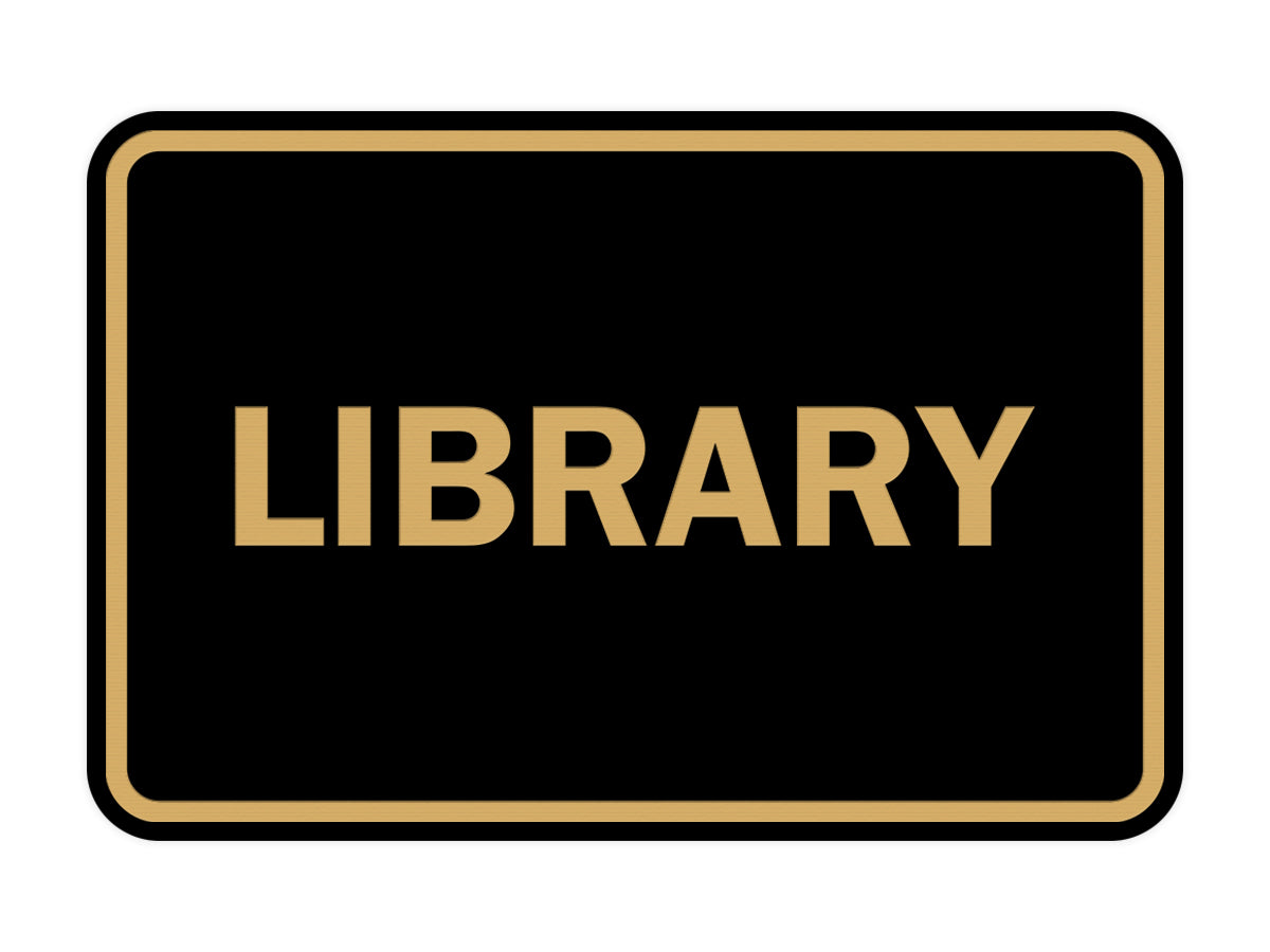 Signs ByLITA Classic Library Sign