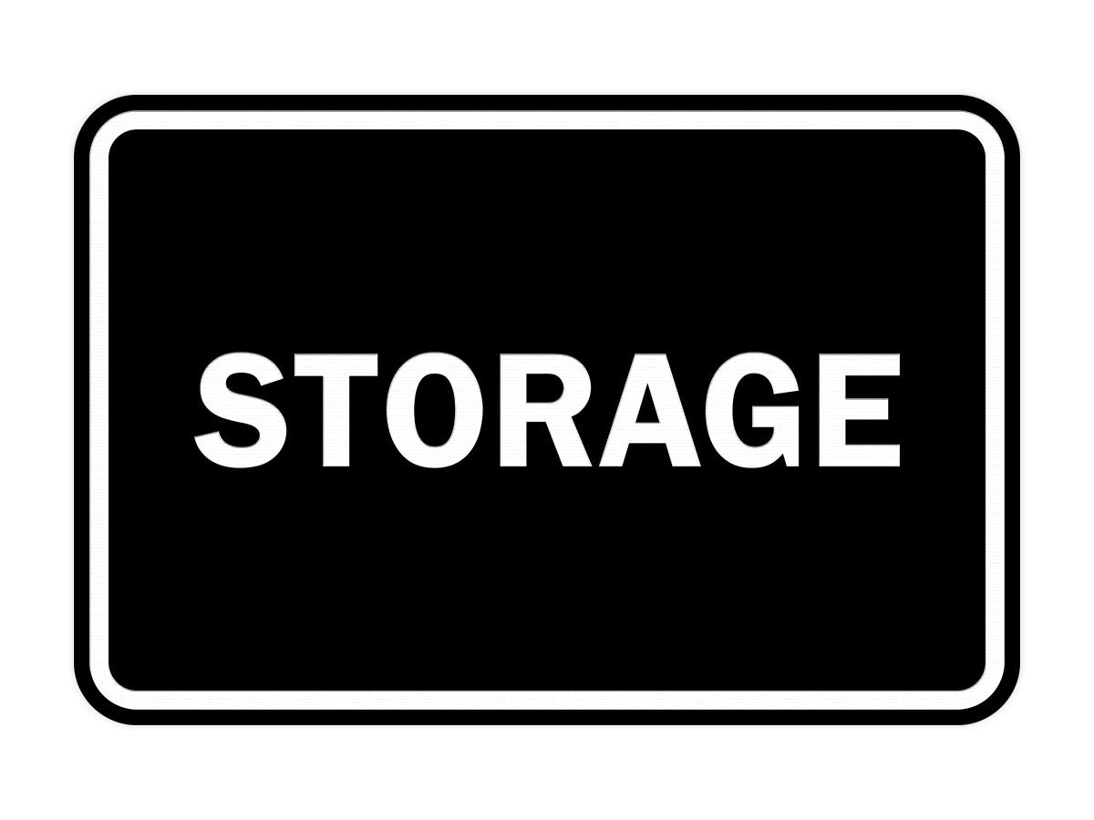 Black Signs ByLITA Classic Framed Storage Sign