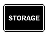 Black Signs ByLITA Classic Framed Storage Sign