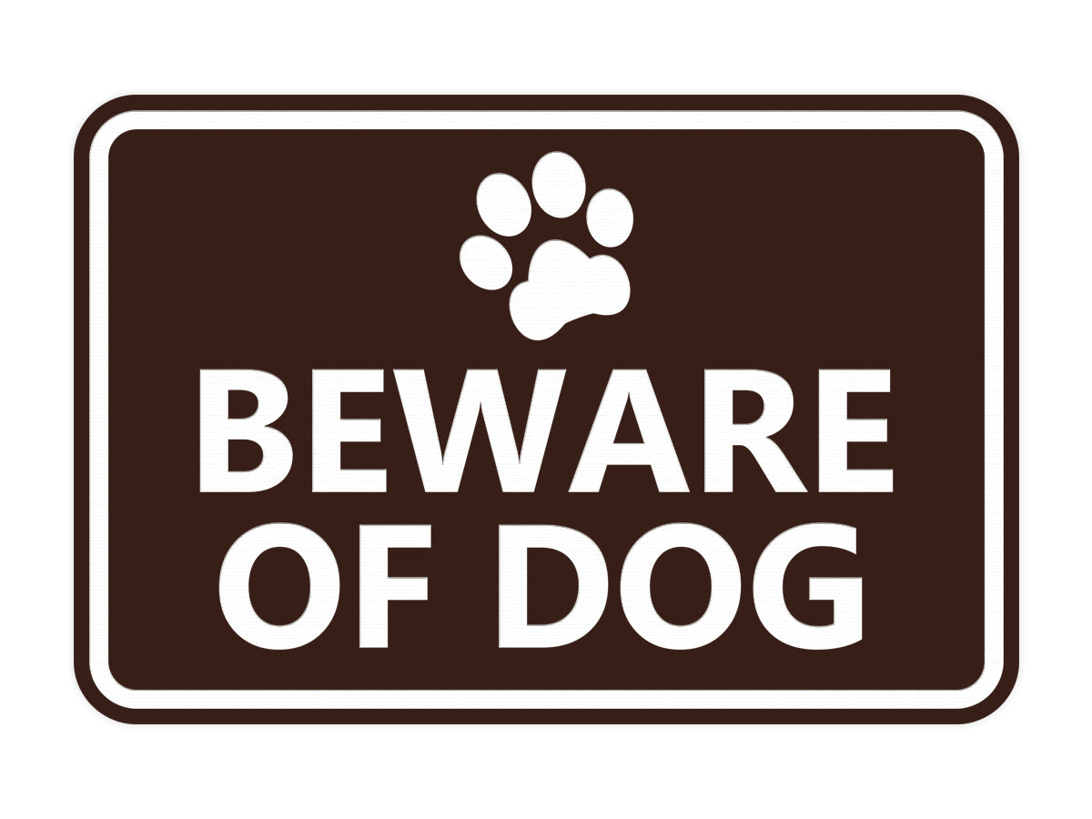 Signs ByLITA Classic Framed Beware of Dog Sign
