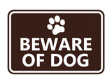 Signs ByLITA Classic Framed Beware of Dog Sign