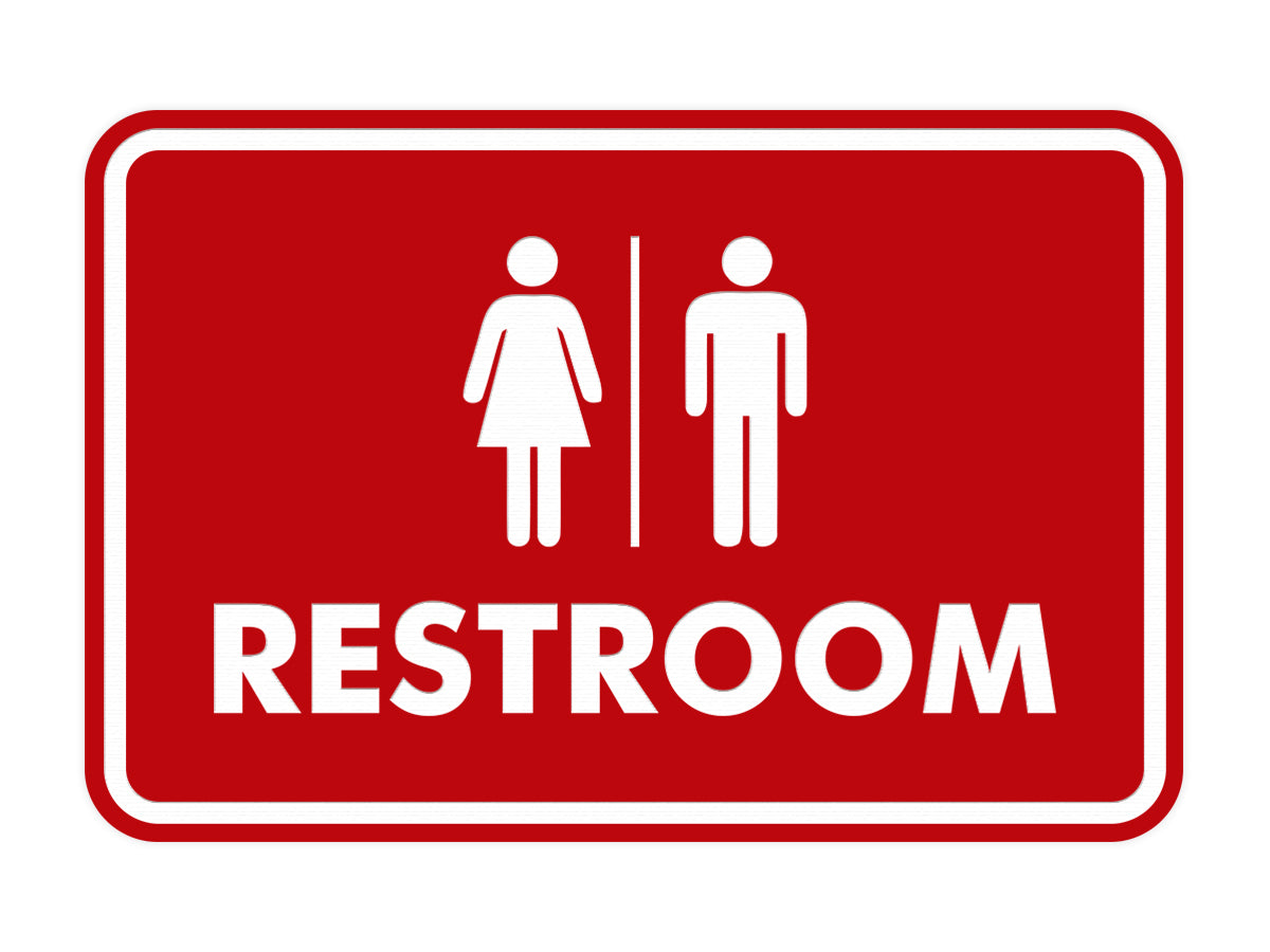 Signs ByLITA Classic All Gender Restroom Sign