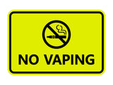 Signs ByLITA Classic Framed No Vaping