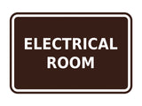 Signs ByLITA Classic Framed Electrical Room