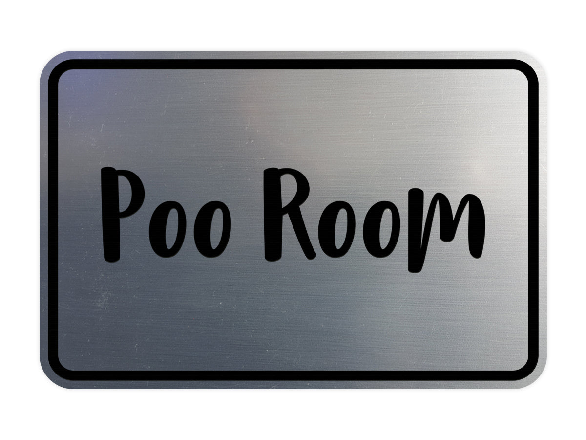 Signs ByLITA Classic Framed Poo Room Sign