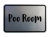 Signs ByLITA Classic Framed Poo Room Sign