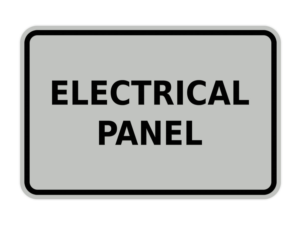 Signs ByLITA Classic Framed Electrical Panel Sign