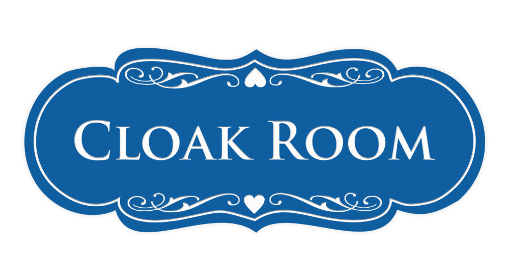 Signs ByLITA Designer Cloak Room Sign
