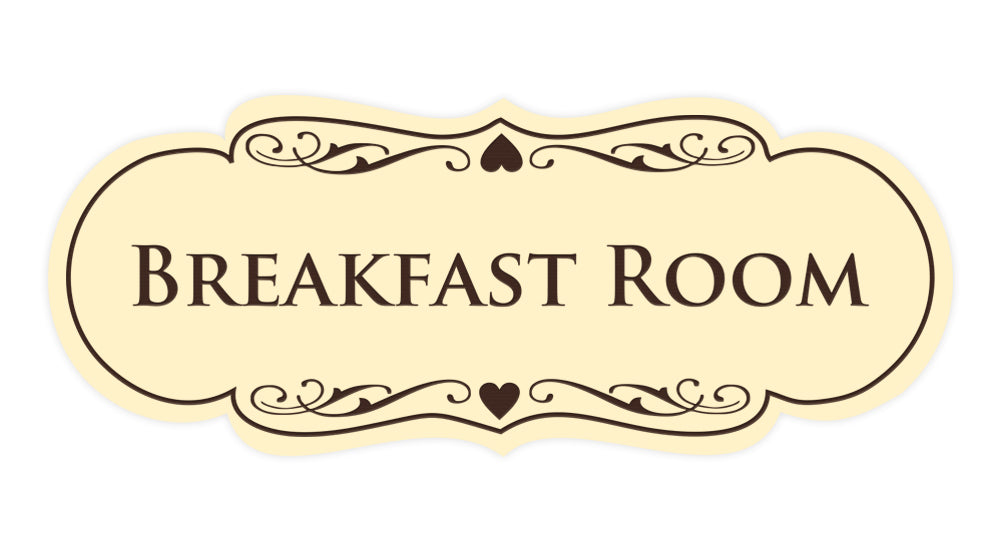Signs ByLITA Designer Breakfast Room Sign