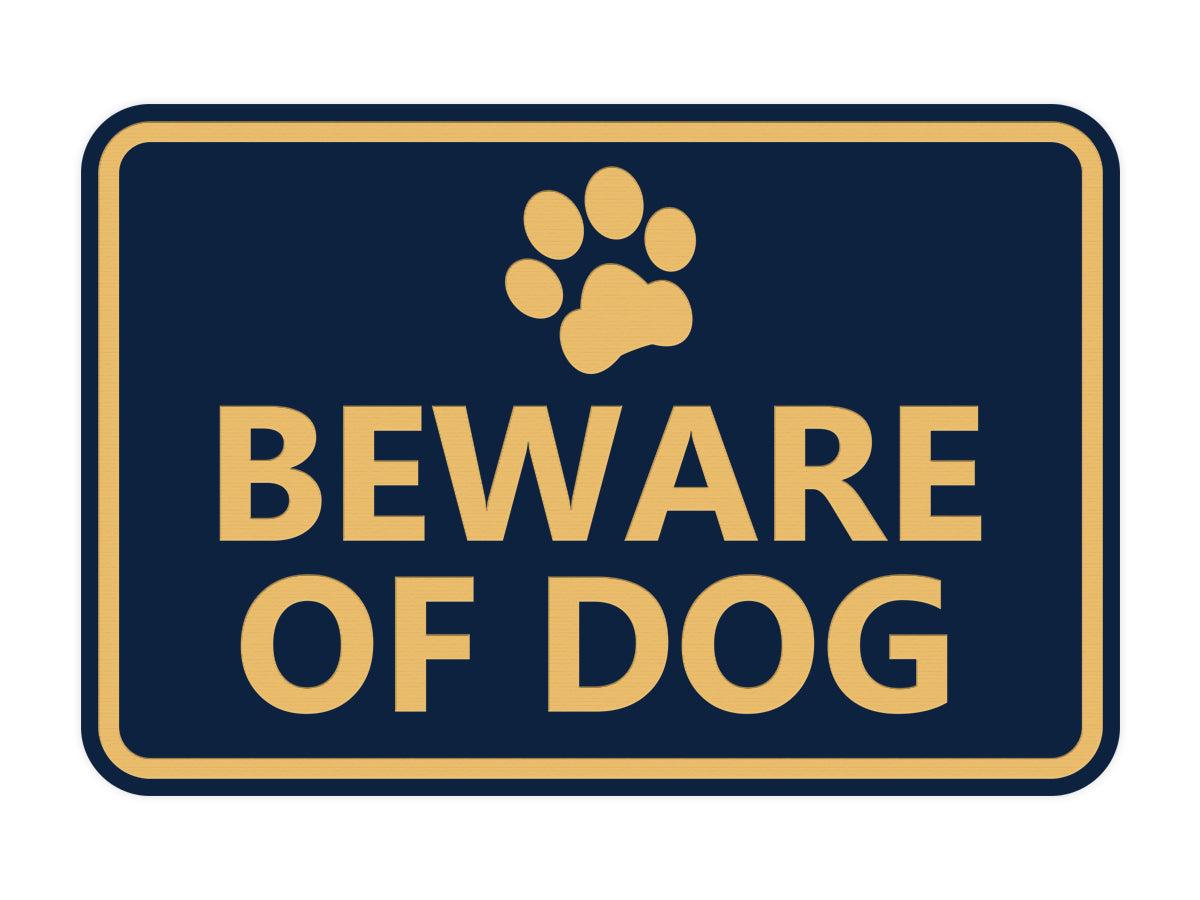 Signs ByLITA Classic Framed Beware of Dog Sign