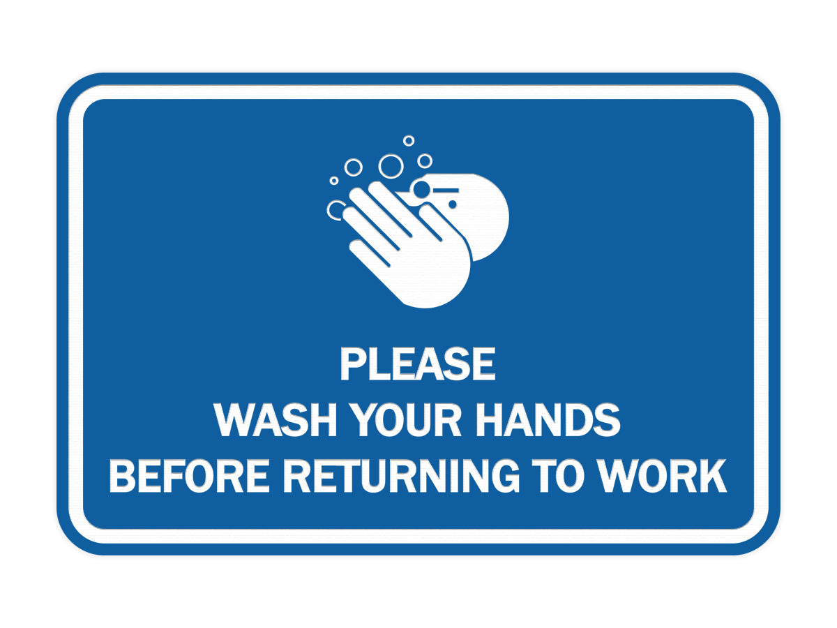 Signs ByLITA Classic Framed Please Wash Your Hands Sign