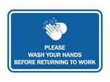 Signs ByLITA Classic Framed Please Wash Your Hands Sign