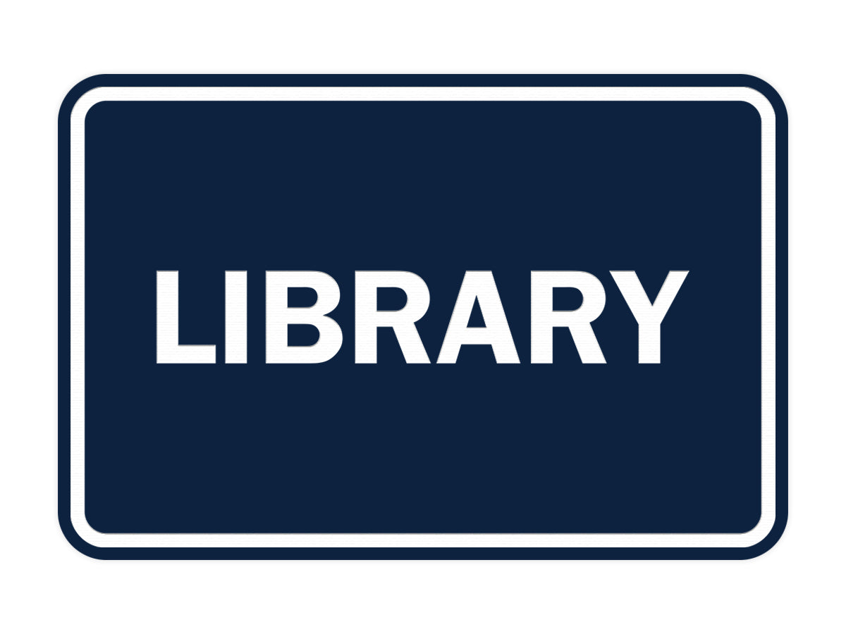 Signs ByLITA Classic Library Sign