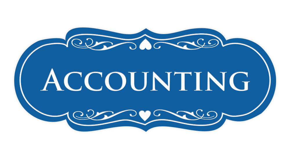 Signs ByLITA Designer Accounting Sign