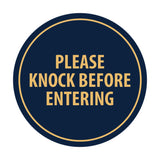 Signs ByLITA Circle Please Knock Before Entering Sign