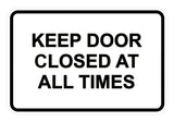 Signs ByLITA Classic Framed Keep Door Closed At All Times Sign