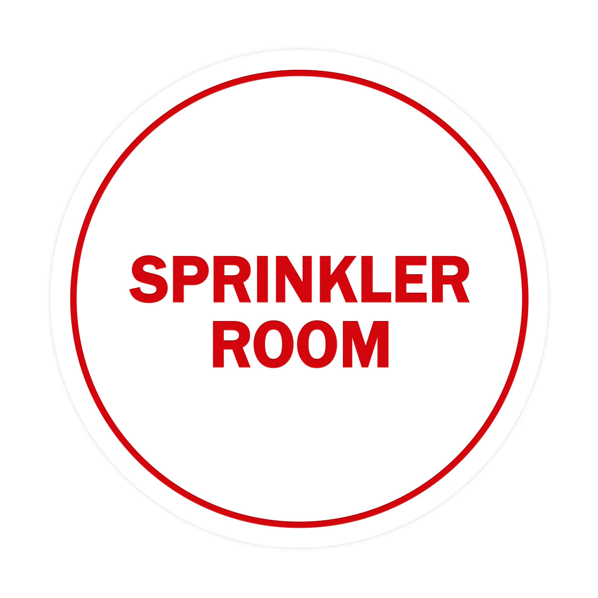 Signs ByLITA Circle Sprinkler Room Sign