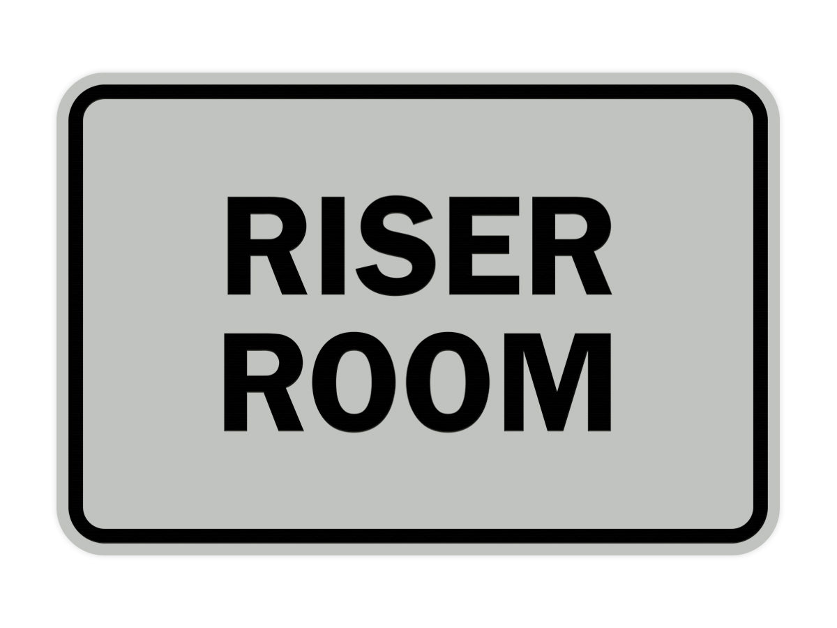 Signs ByLITA Classic Framed Riser Room