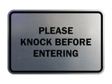 Signs ByLITA Classic Framed Please Knock Before Entering