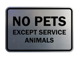 Signs ByLITA Classic Framed No Pets Except Service Animals Sign