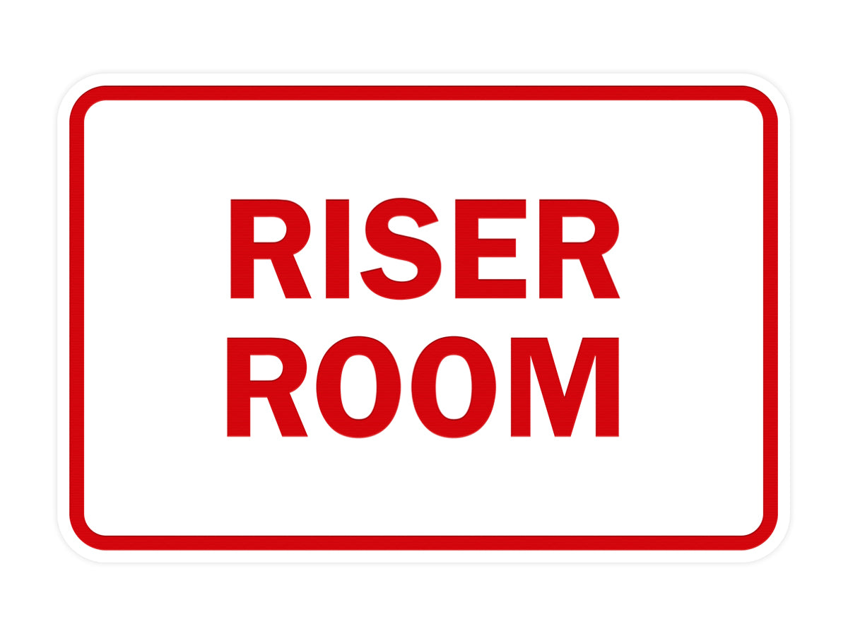 Signs ByLITA Classic Framed Riser Room