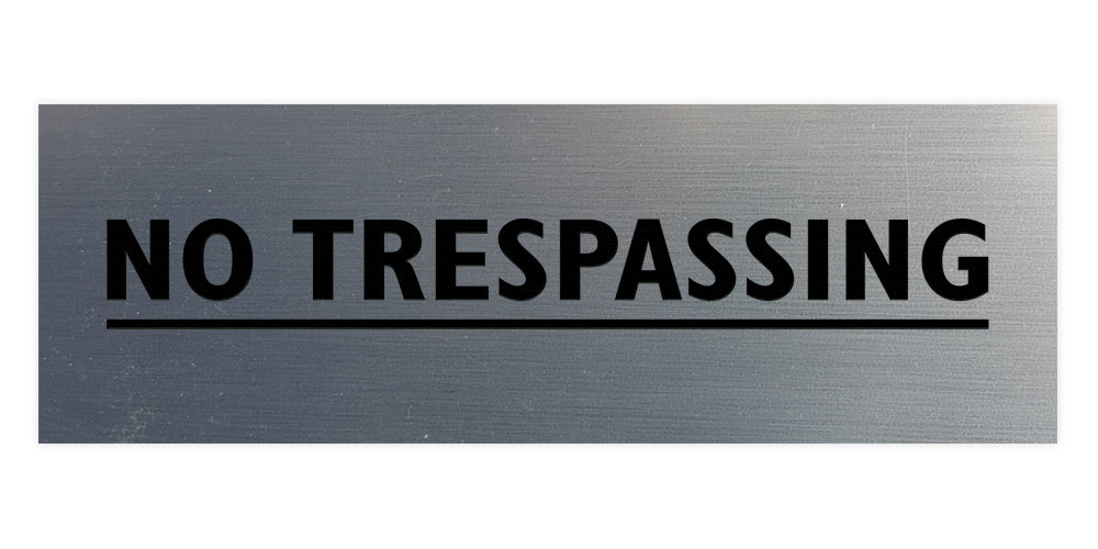 Signs ByLITA Basic No Trespassing Sign
