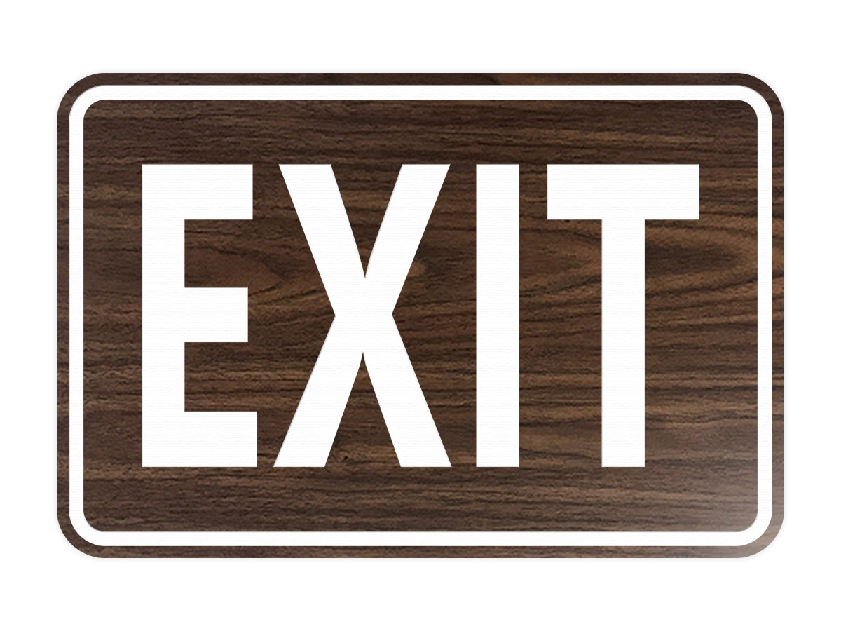 Signs ByLITA Classic Framed Exit Sign