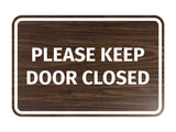 Signs ByLITA Classic Framed Please Keep Door Closed Sign