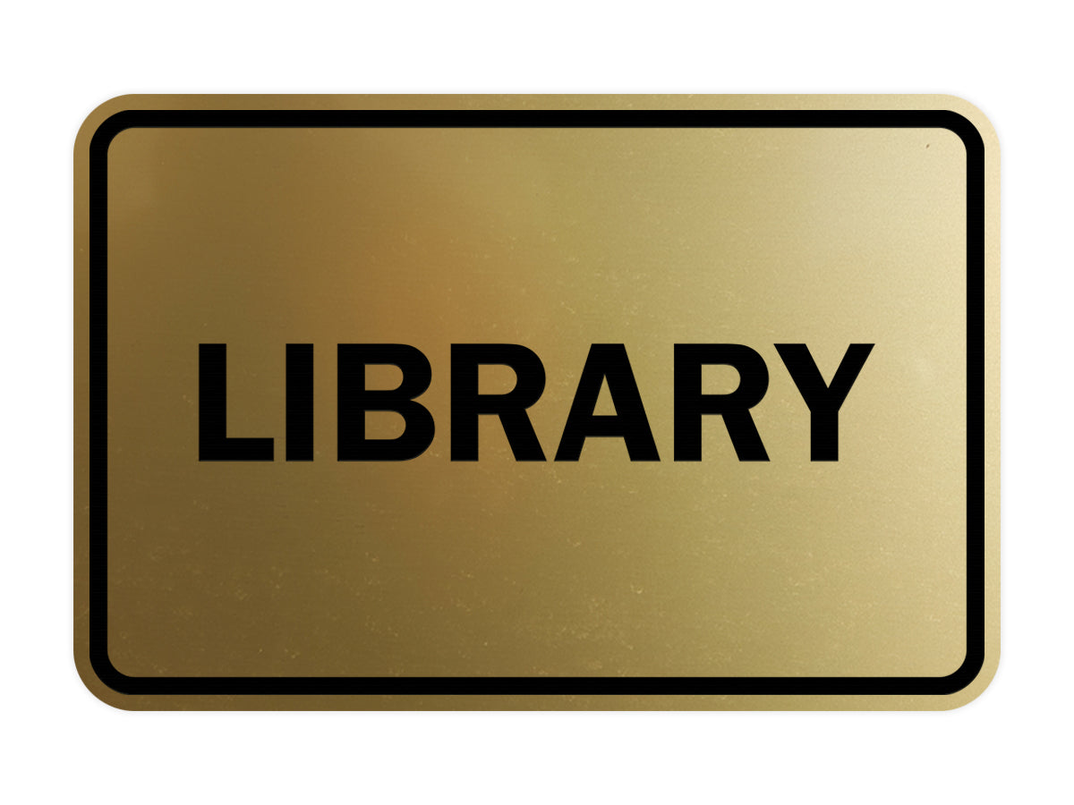 Signs ByLITA Classic Library Sign