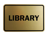 Signs ByLITA Classic Library Sign