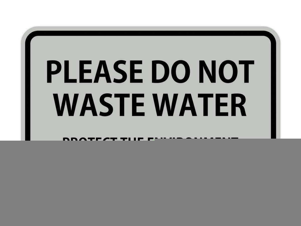 Signs ByLITA Classic Framed Please do Not Waste Water Sign