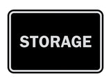 Black / Silver Signs ByLITA Classic Framed Storage Sign