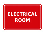 Signs ByLITA Classic Framed Electrical Room