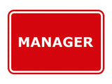 Signs ByLITA Classic Framed Manager