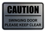Signs ByLITA Classic Framed Caution Swinging Door Please Keep Clear Sign