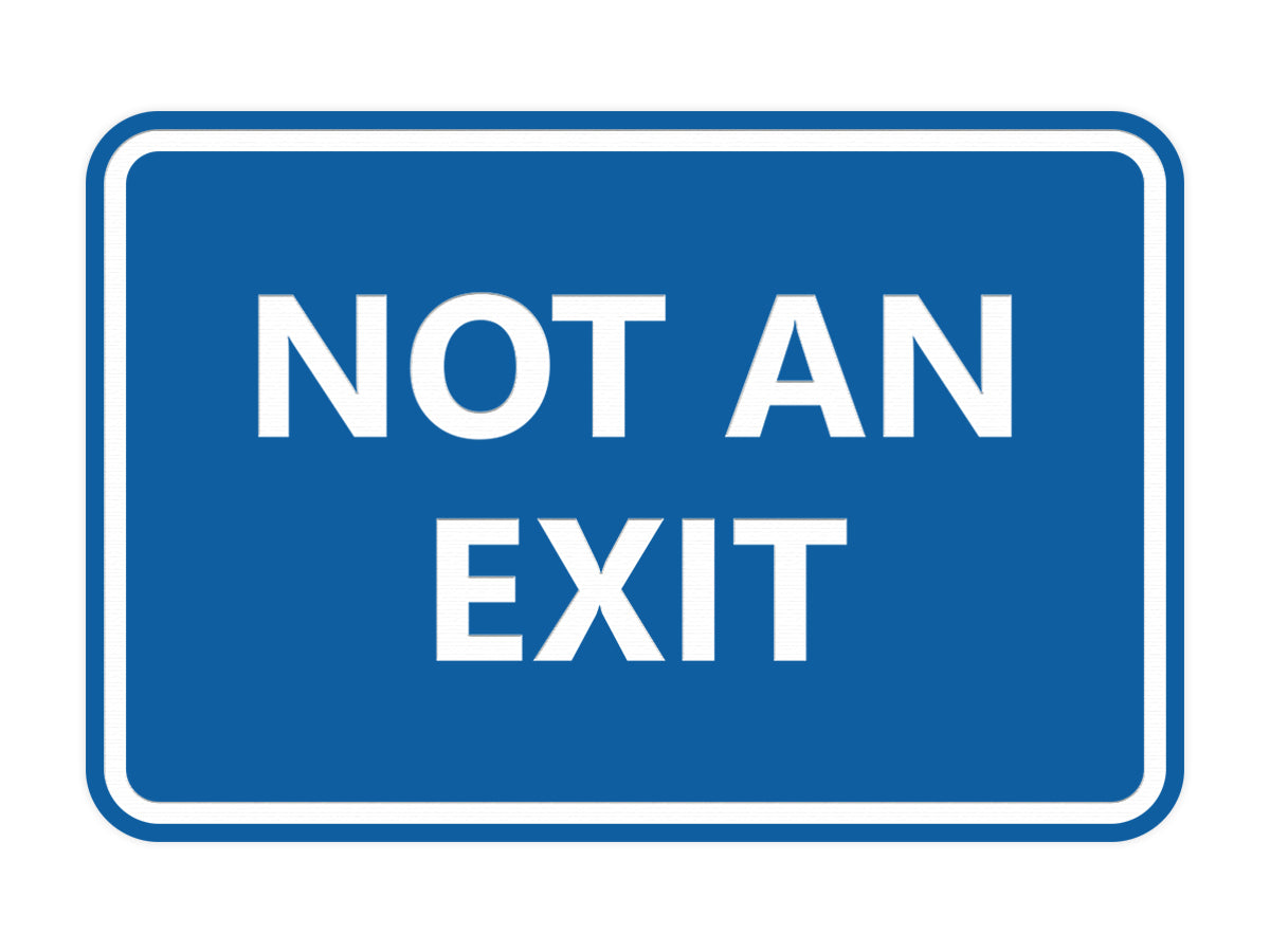 Signs ByLITA Classic Framed Not an Exit Sign