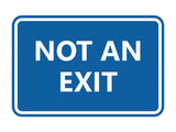 Signs ByLITA Classic Framed Not an Exit Sign