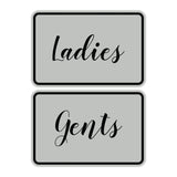 Signs ByLITA Classic Framed Ladies And Gents Sign Set