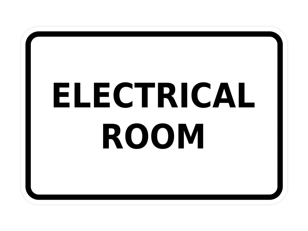 Signs ByLITA Classic Framed Electrical Room