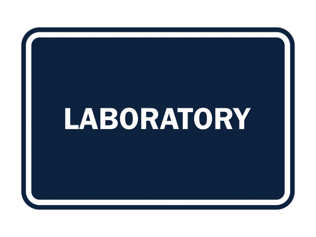 Signs ByLITA Classic Framed Laboratory Sign