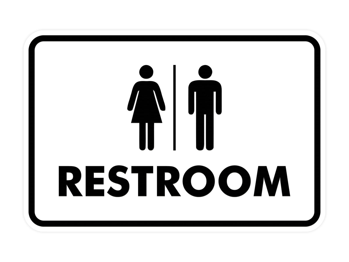 Signs ByLITA Classic All Gender Restroom Sign