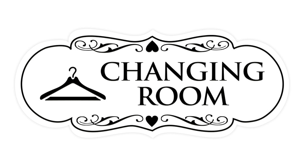 Signs ByLITA Designer Changing Room Sign with Adhesive Tape, Mounts On Any Surface, Weather Resistant, Indoor/Outdoor Use